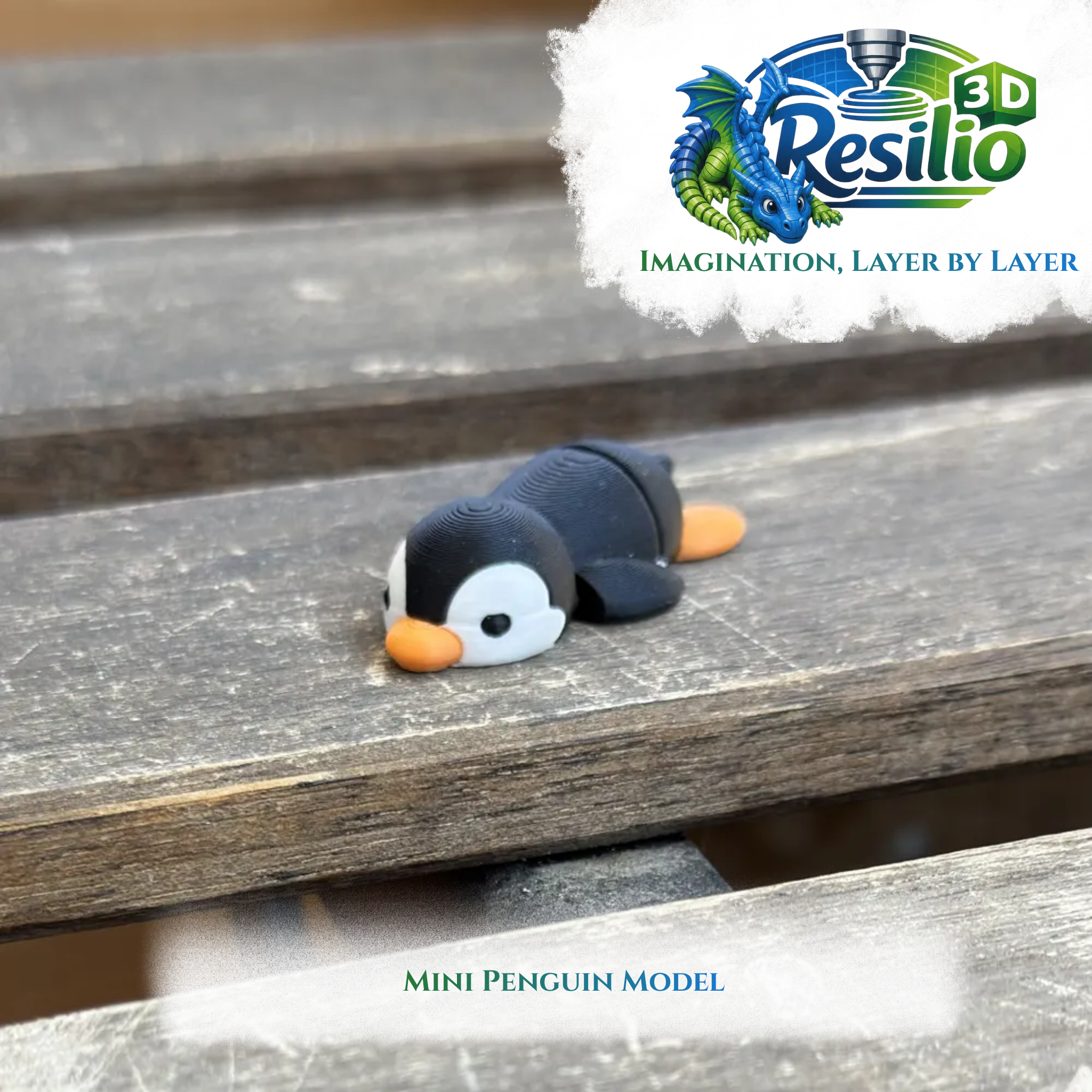 Mini 3D Penguin Model (10)