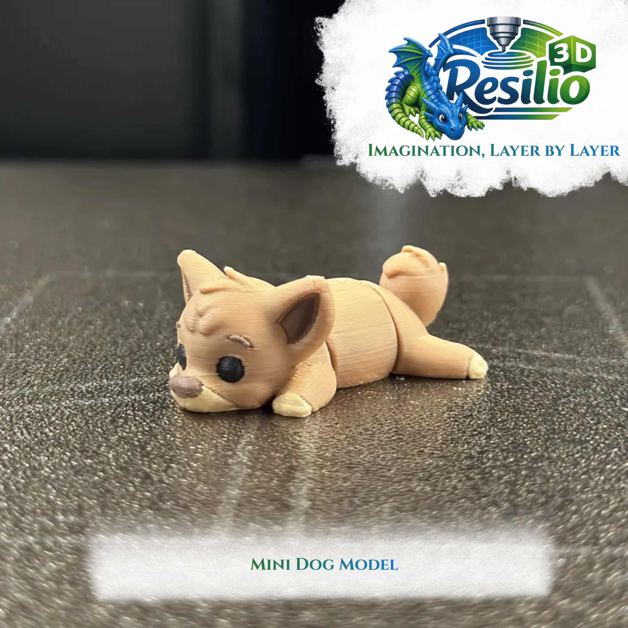 Mini 3D Dog Model (10)