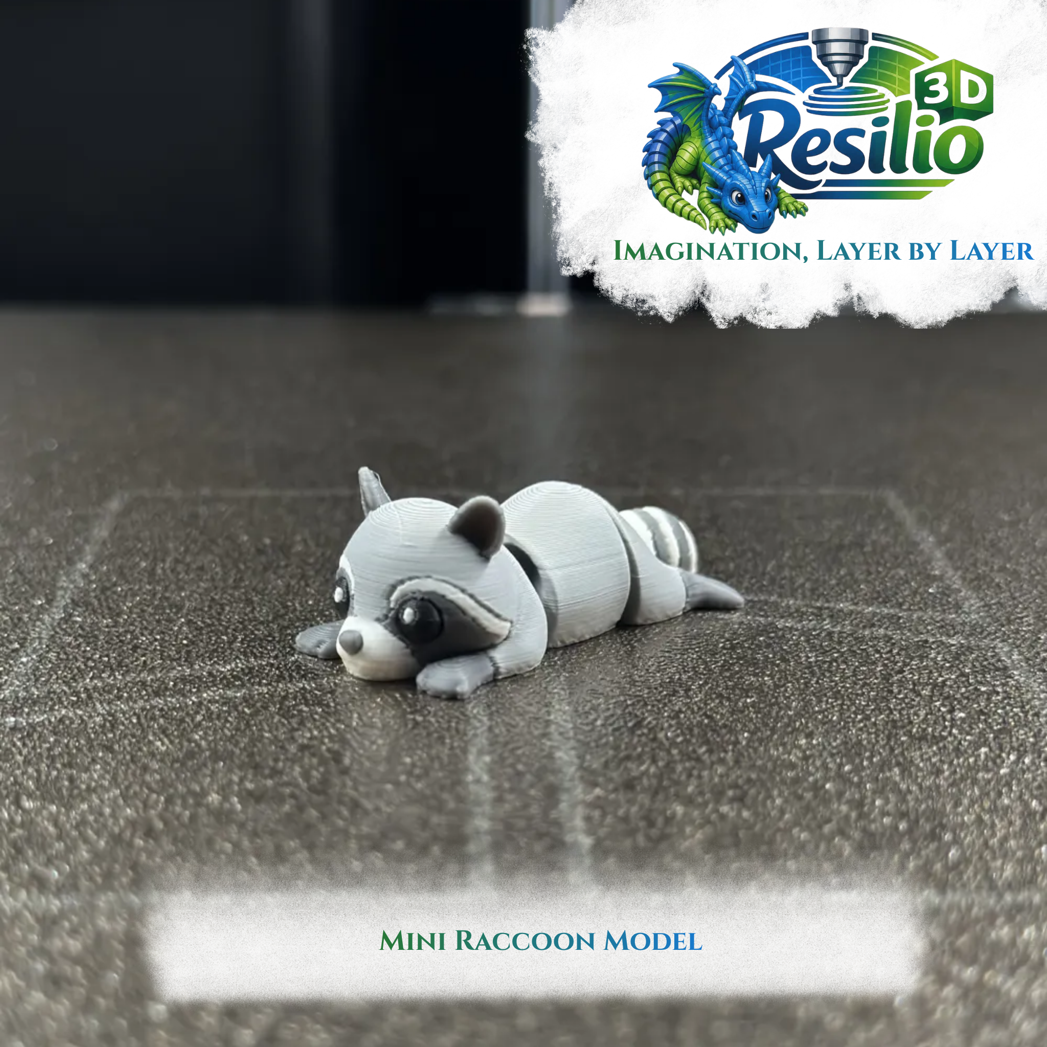 Mini 3D Raccoon Model (10)