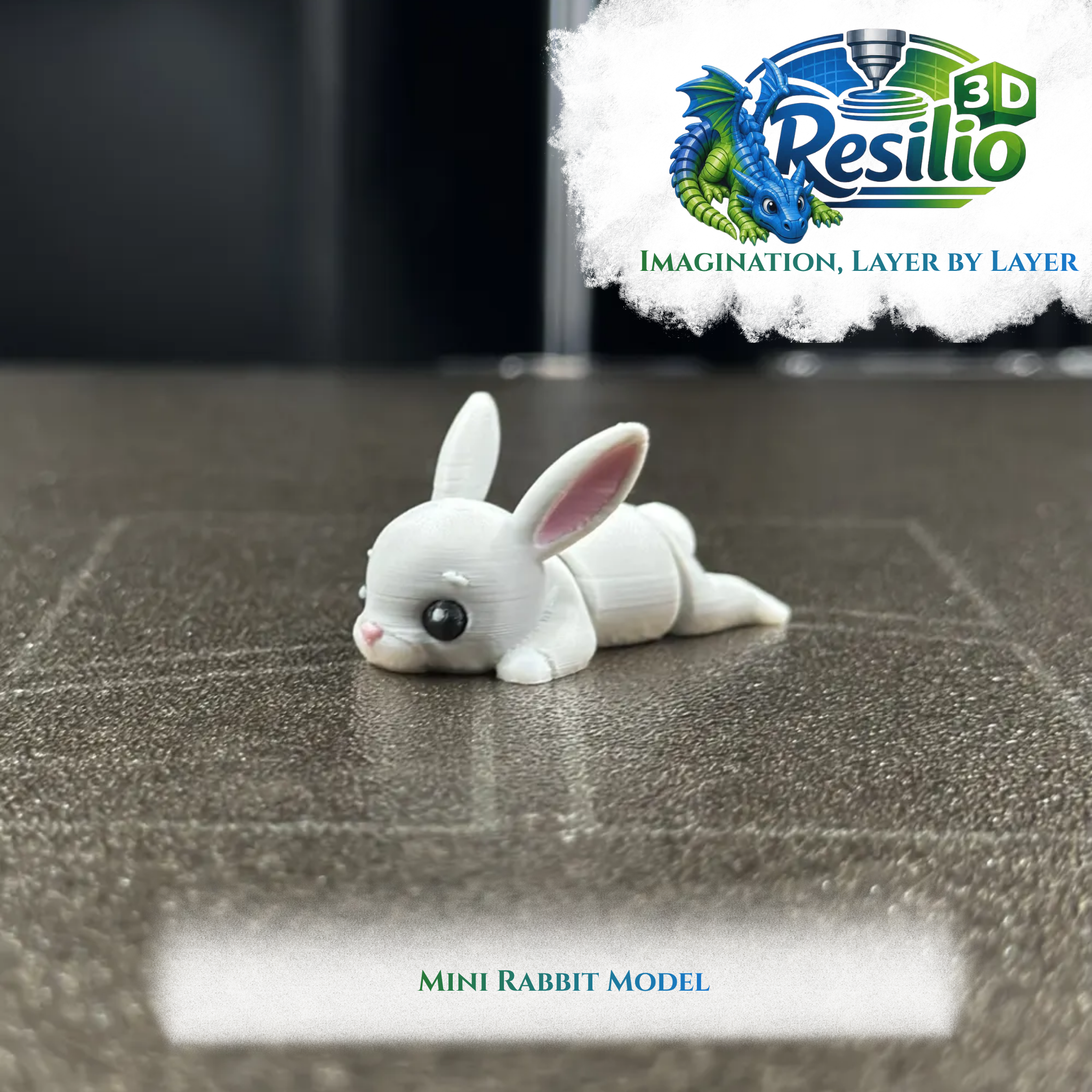 Mini 3D Rabbit Model (10)