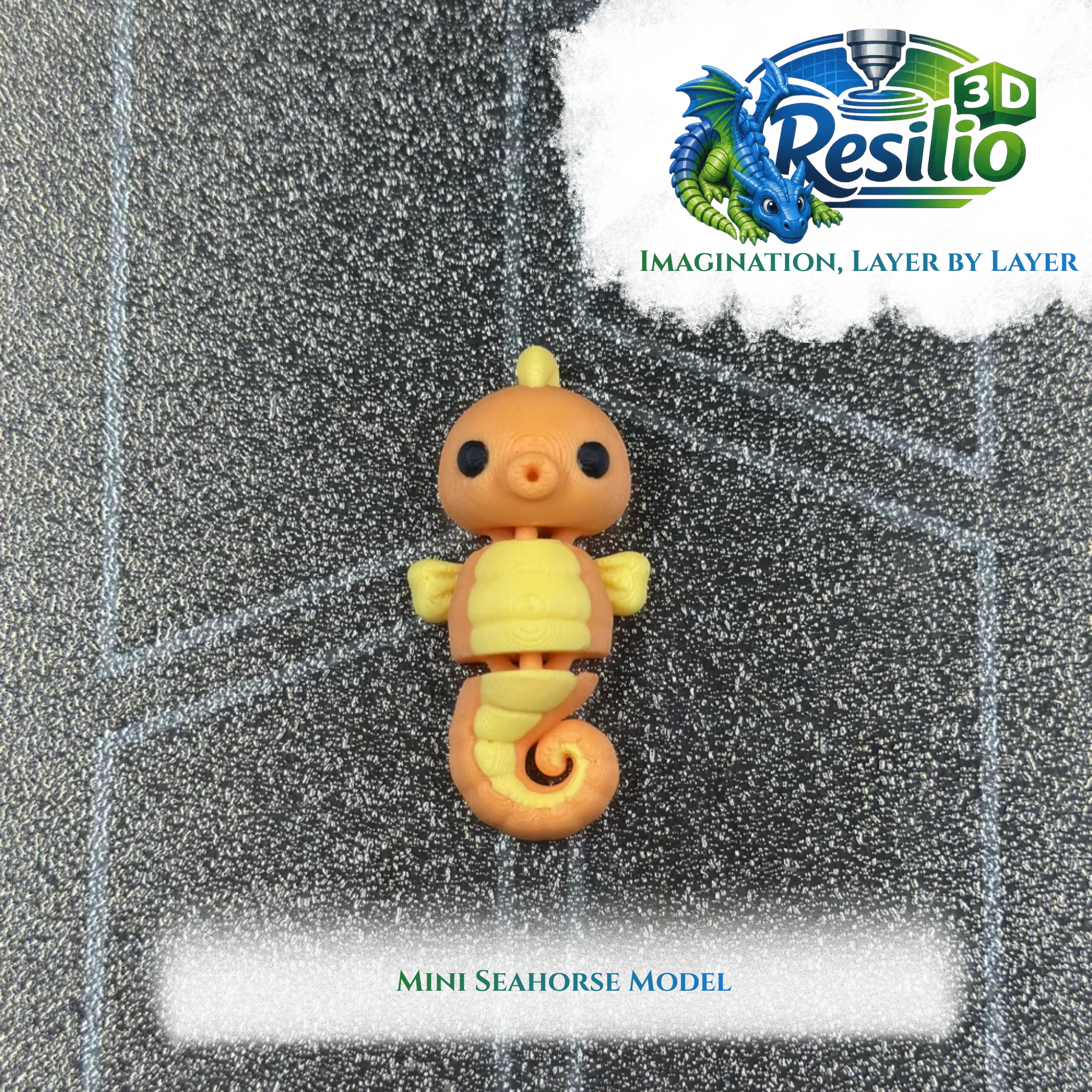 Mini 3D Seahorse Model (10)