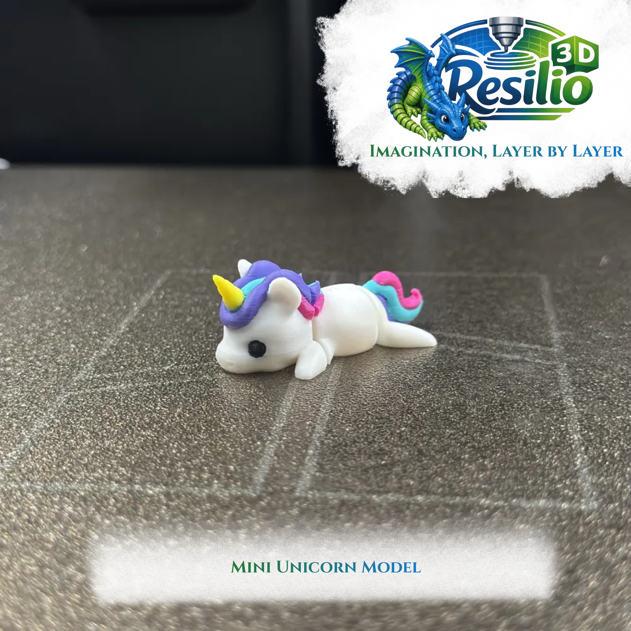 Mini 3D Unicorn Model (10)
