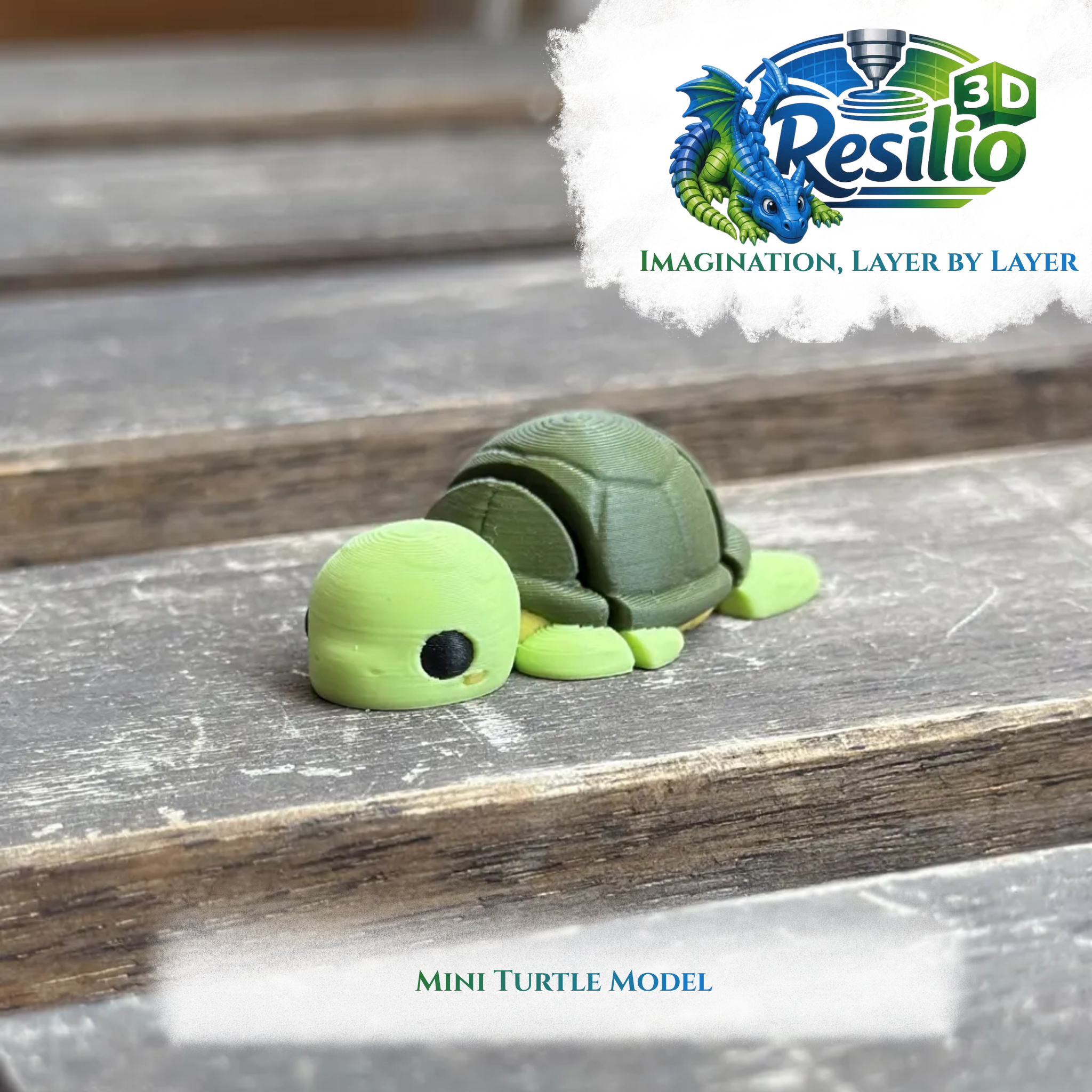 Mini 3D Turtle Model (10)