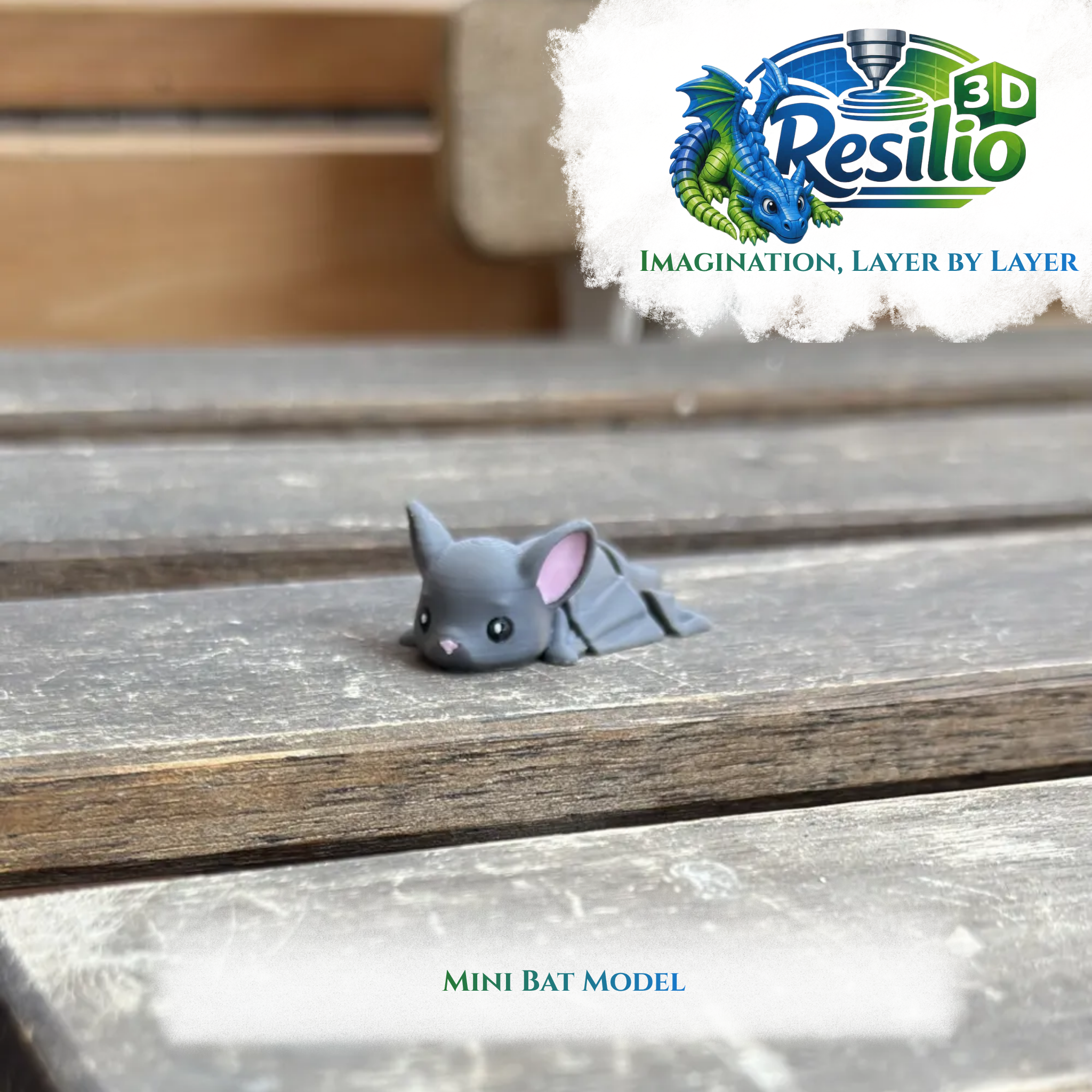 Mini 3D Bat Model by Resilio 3D
