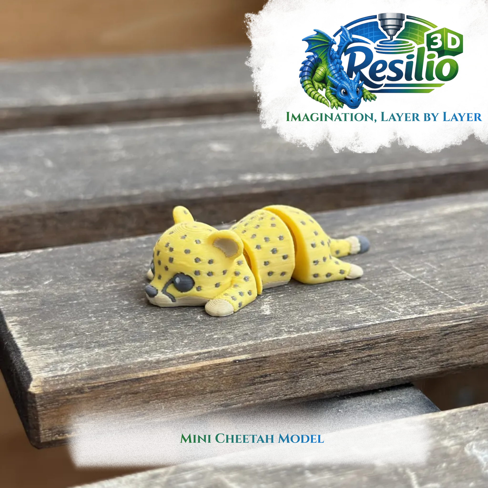 Mini 3D Cheetah Model by Resilio 3D