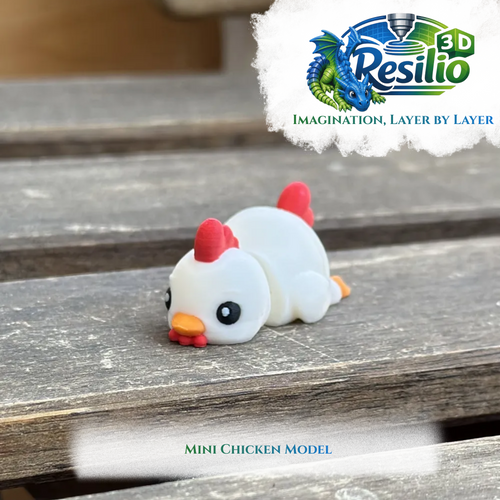 Mini 3D Chicken Model by Resilio 3D