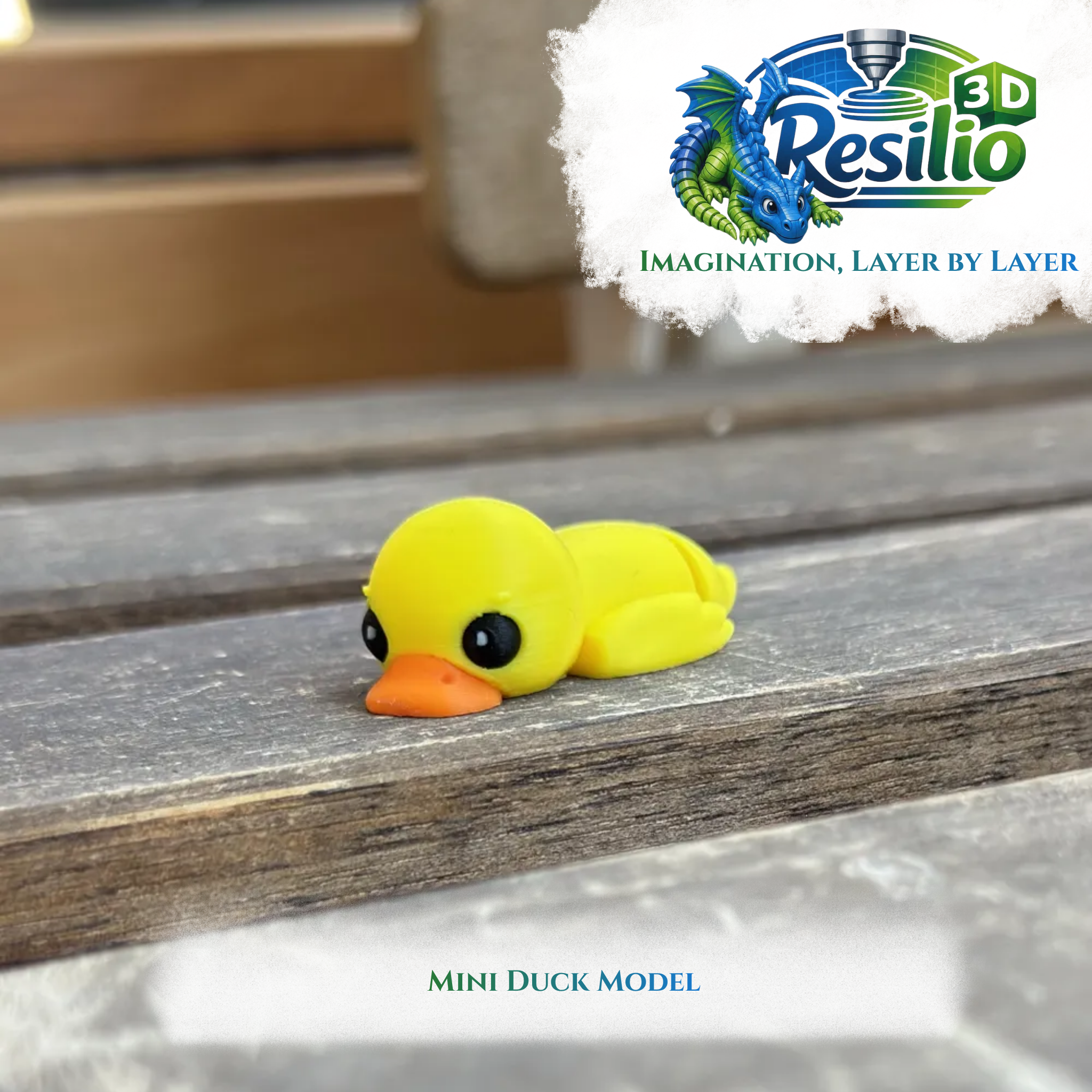 Mini 3D Duck Model by Resilio 3D