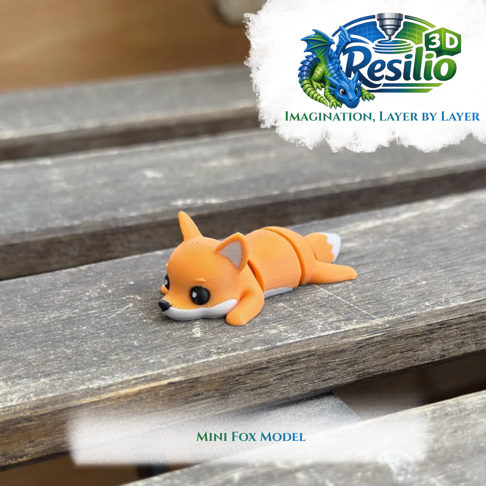 Mini 3D Fox Model by Resilio 3D
