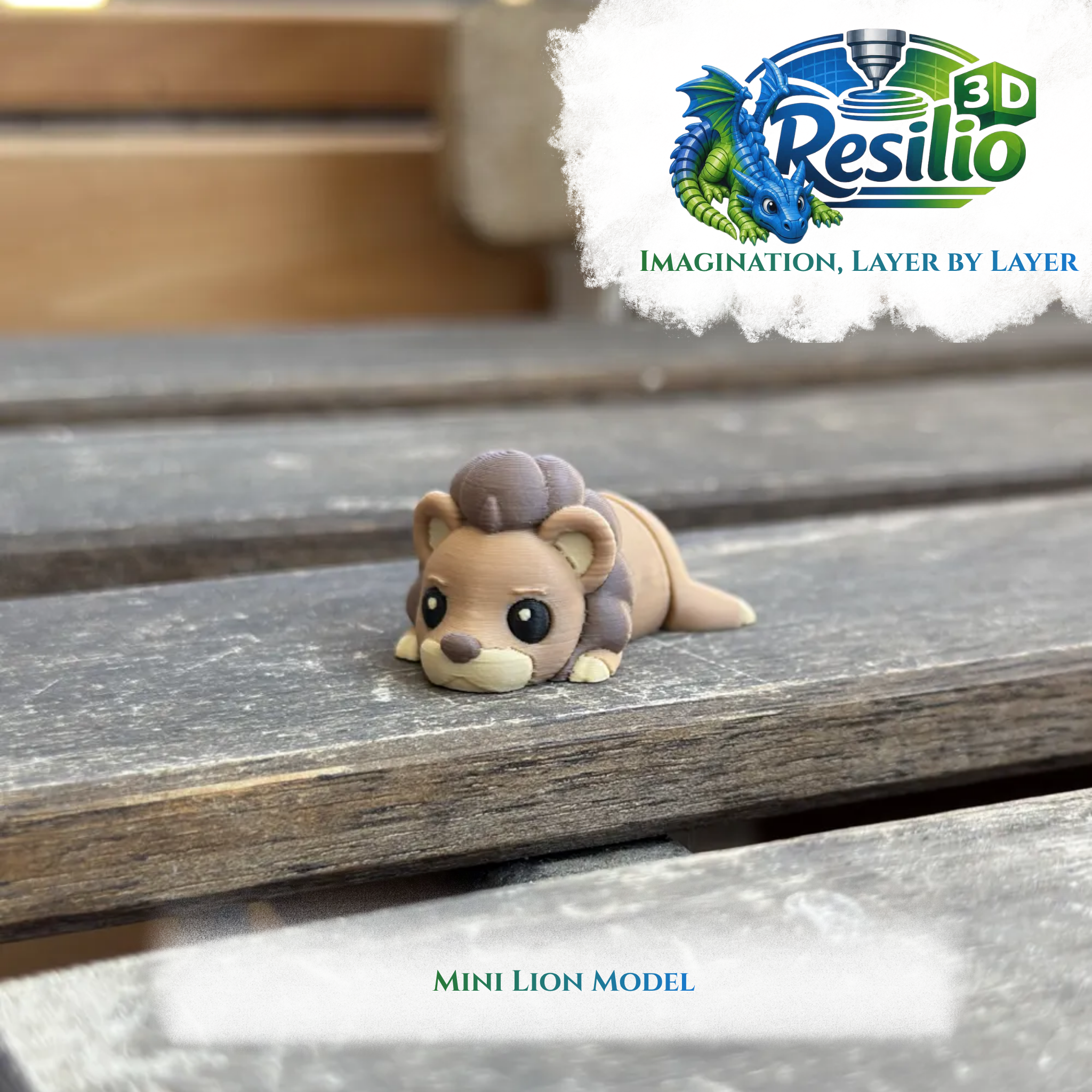Mini 3D Lion Model by Resilio 3D