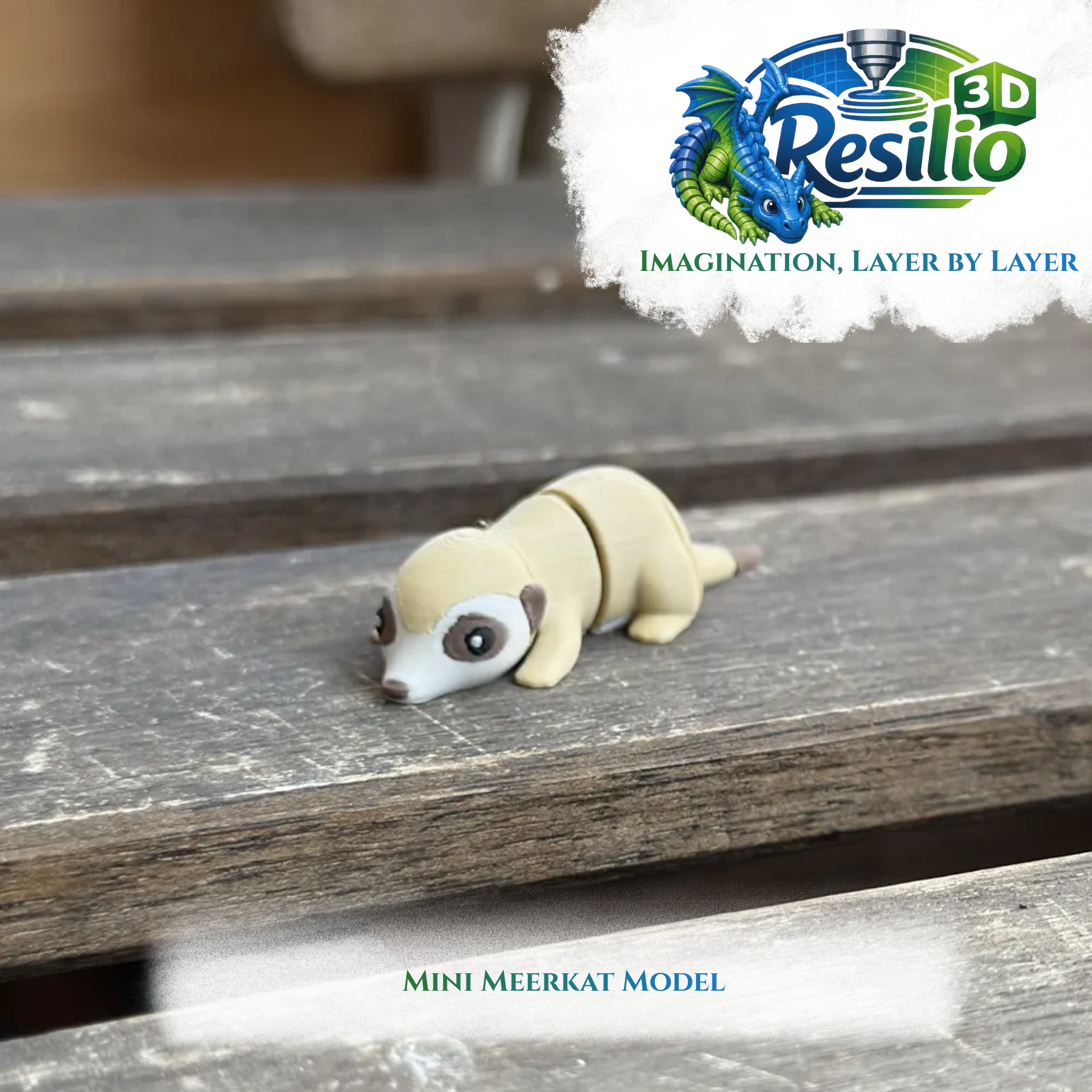 Mini 3D Meerkat Model by Resilio 3D