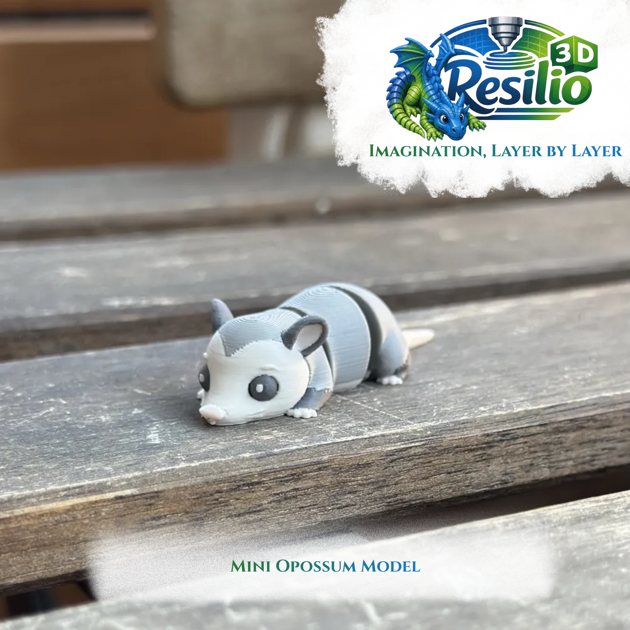 Mini 3D Opossum Model by Resilio 3D
