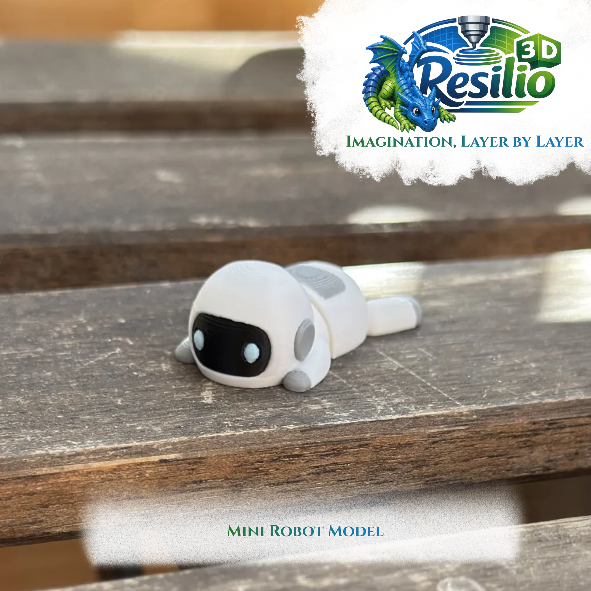 Mini 3D Robot Model by Resilio 3D